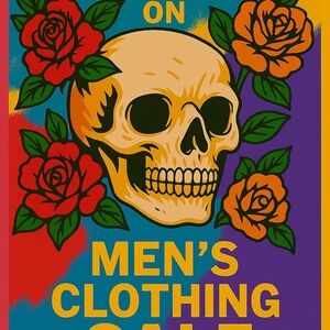 Men’s clothing sale